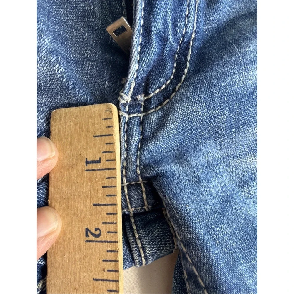 BKE Denim Conner Straight Leg Jeans Girls 6‎ Y2K Embroidered Pocket Western
